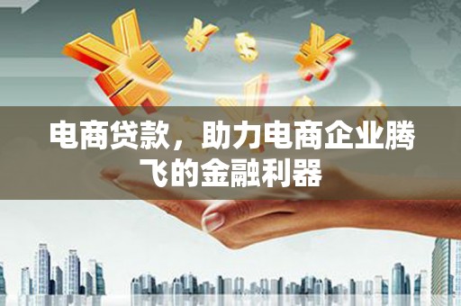 钟山电商贷款，助力电商企业腾飞的金融利器