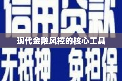 钟山现代金融风控的核心工具