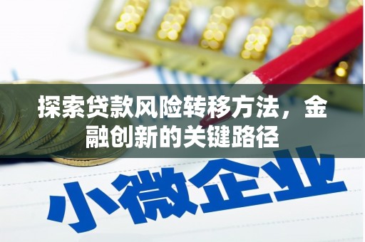 钟山探索贷款风险转移方法，金融创新的关键路径