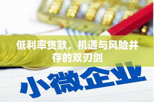 钟山低利率贷款，机遇与风险并存的双刃剑